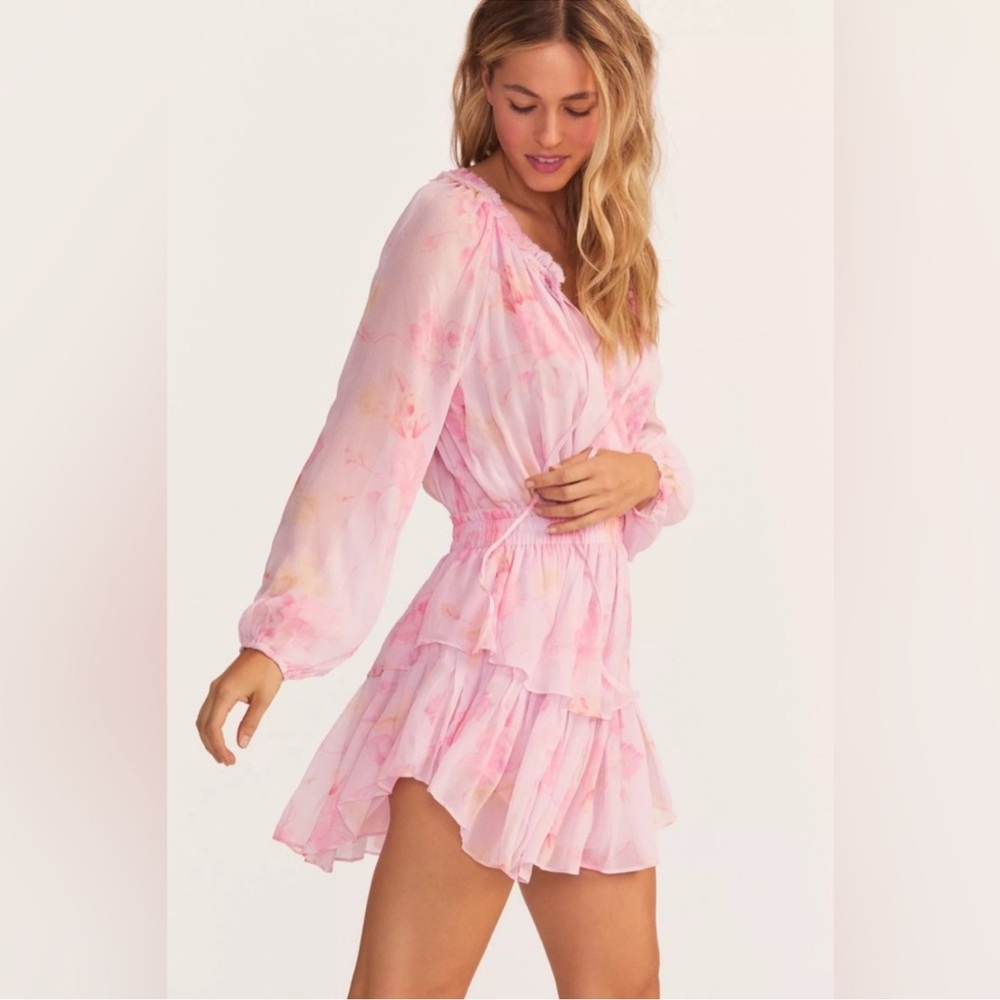 LoveshackFancy popover dress in pink - Picture 3 of 6